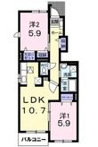 クラッセ壱番館の間取図