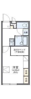 レオパレス多聞三ツ池の間取図