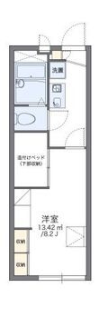 レオパレスシャロームの間取図