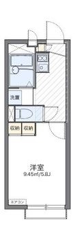 写真:レオパレスヴィラージュ長洲Ⅱ 2階203の間取図
