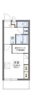 レオパレスビュートラストの間取図