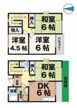タウンハウス北別府2の間取図