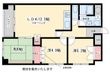 万葉ハイツ元町の間取図