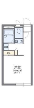 レオパレスベルフォールの間取図