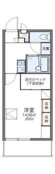 レオパレス六甲北の間取図