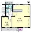 狩口台住宅29号棟(401)の間取図