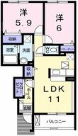 サンリットガーデンハウスNの間取図