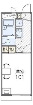 レオパレスクレール福田の間取図