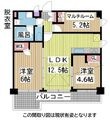 エステムプラザ神戸水木通グランクロスの間取図