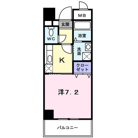 拡大写真:セイバリー仁川 1階102の間取り
