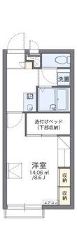 レオパレスAMORE加古川の間取図