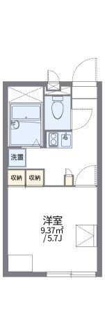 拡大写真:レオパレスPALCOURT劉備 2階202の間取り