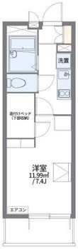 写真:レオパレスドゥジェーム鳴尾 1階102の間取図
