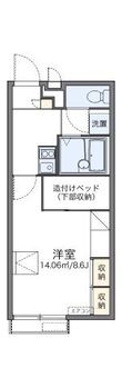 レオパレストゥルーハートの間取図