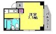 エイエムハイツの間取図