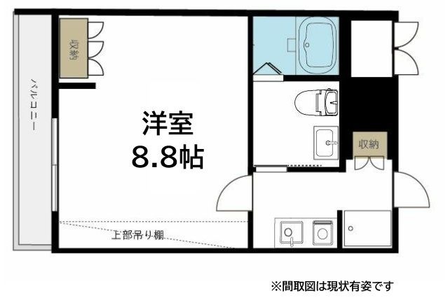 拡大写真:BELLTREE板宿SOUTH 4階404の間取り