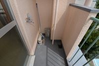 外からの目が気にならないバルコニーで洗濯物が干せます