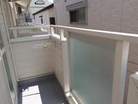 外からの目が気にならないバルコニーで洗濯物が干せます