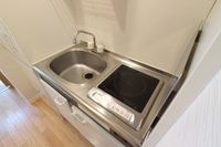 コンパクトなキッチンで掃除もラクラク