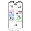 クレアール小松里の間取図