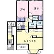ソレイユⅡの間取図