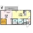 Ｄ-ＲＯＯＭ ＮＡＮＫＡＩの間取図