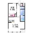 garden 浜の間取図