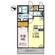アビタシオン花房の間取図