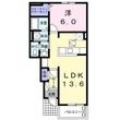 フィオーレ1番館の間取図