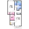 プレミアムスイート泉佐野の間取図