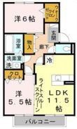 松韻舎 B棟の間取図