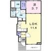 カーサ プラシードⅠの間取図