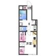 レオパレス中浜2番館の間取図