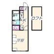 レオパレス紀三井寺Ⅱの間取図