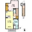 D-room三葛の間取図
