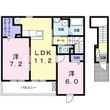 サニーホワイトⅥの間取図