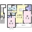 サニーホワイトⅥの間取図