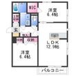 ベレオ クシモト Bの間取図