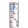 レオパレス大堀Ⅱの間取図