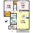 D-room栄谷の間取図