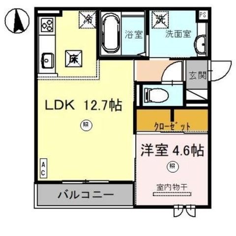 拡大写真:La maison Chico Rich 1階101の間取り
