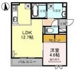 写真:La maison Chico Rich 3階301の間取図