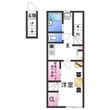レオパレスルミエールの間取図
