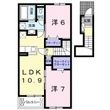 ピオニール紀の川 Ⅰの間取図