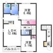 藤栄ハイツⅡの間取図