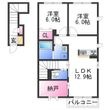 シャーメゾンBrilliantⅡの間取図