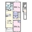 パルティーレⅠの間取図