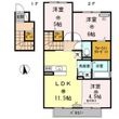 D-roomなごみの間取図