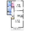 ベレオ新通の間取図