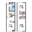 レオパレスINBE・Ⅲの間取図